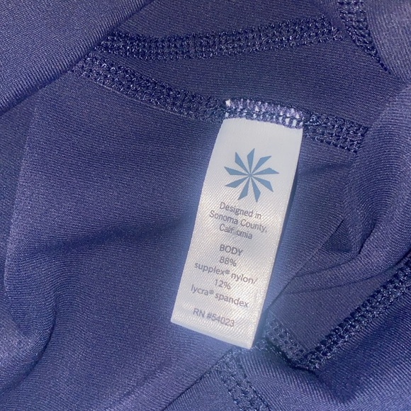 Athleta Revelation Pant Navy Power Pilayo® Fabric Size M NWT - Picture 6 of 7